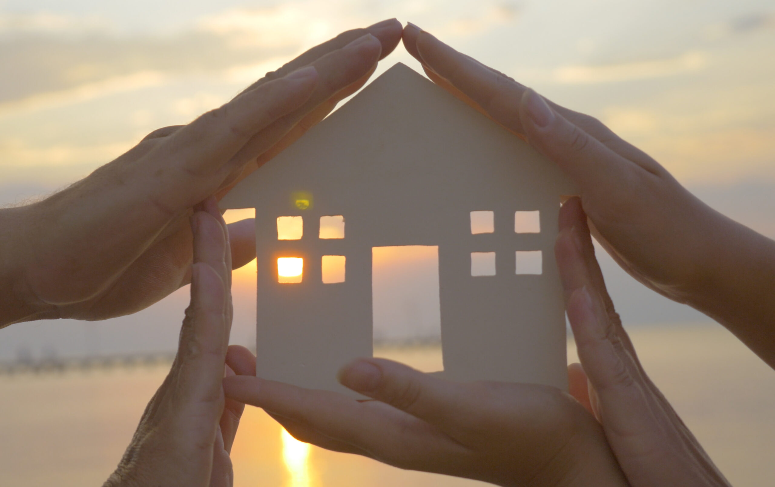 Hands on cut out house diagram