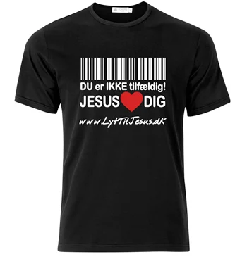 T shirt duerikketilfaeldig sort