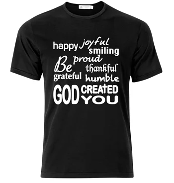 T shirt godcreatedyou sort