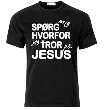 T shirt sporgmig sort